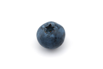 Freshly picked blueberries  isolated on white background