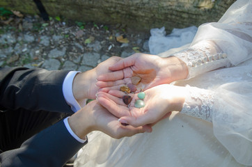 Love stones in the Hand