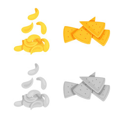 Vector illustration of Oktoberfest and bar logo. Collection of Oktoberfest and cooking stock vector illustration.