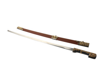 sabre with leather scabbard