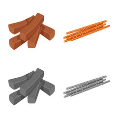 Isolated object of Oktoberfest and bar icon. Collection of Oktoberfest and cooking vector icon for stock.