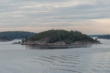 Islets of Stockholm Archipelago in Baltic Sea