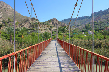 Puente Colgante de Ojós, Murcia, España