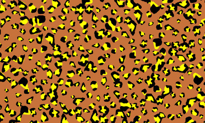 Leopard print design. Animal skin pattern.