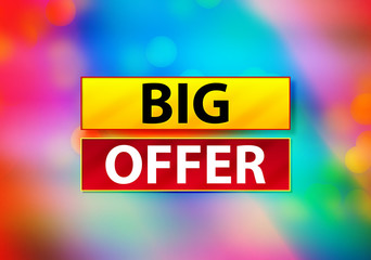 Big Offer Abstract Colorful Background Bokeh Design Illustration