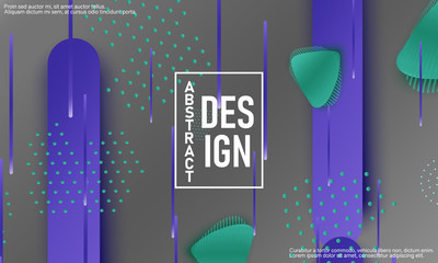 Fluid shapes. 3D background.