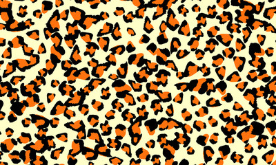 Leopard print design. Animal skin pattern.