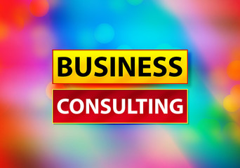 Business Consulting Abstract Colorful Background Bokeh Design Illustration