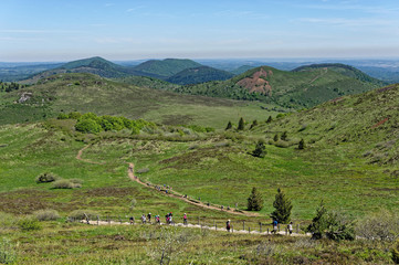 Naklejka premium Paysage Nord du Puy-deDôme, Unesco, Auvergne, Auvergne Rhône Alpes, France
