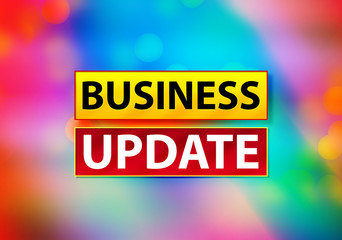 Business Update Abstract Colorful Background Bokeh Design Illustration