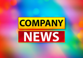 Company News Abstract Colorful Background Bokeh Design Illustration