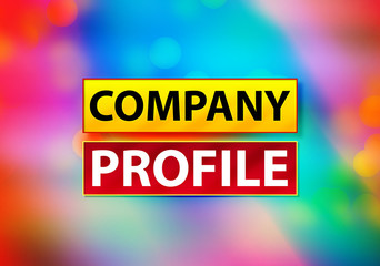 Company Profile Abstract Colorful Background Bokeh Design Illustration