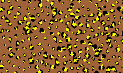 Leopard print design. Animal skin pattern.