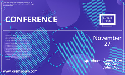 Conference announcement design template