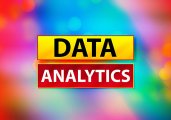 Data Analytics Abstract Colorful Background Bokeh Design Illustration