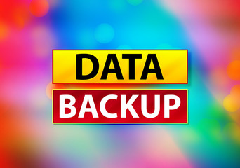 Data Backup Abstract Colorful Background Bokeh Design Illustration