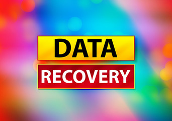 Data Recovery Abstract Colorful Background Bokeh Design Illustration