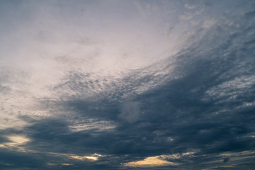 Fototapeta premium Dark Sky with cloud at Phuket, Thailand in the evening.