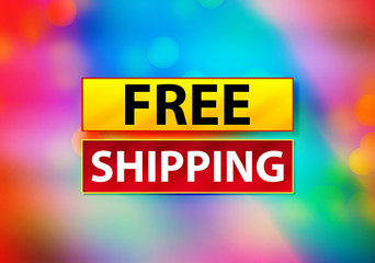 Free Shipping Abstract Colorful Background Bokeh Design Illustration