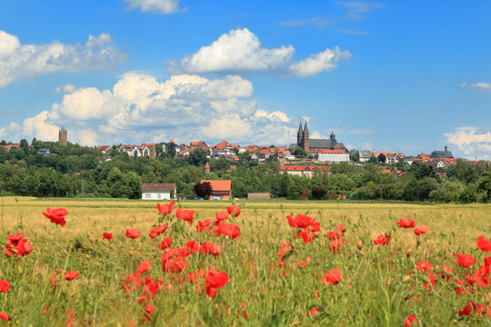 Panorama der Dom- und Kaiserstadt in Hessen Deutschland