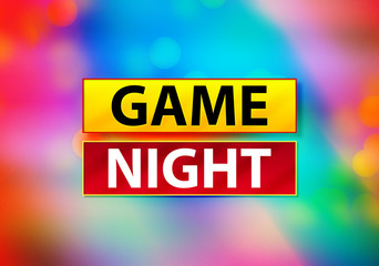 Game Night Abstract Colorful Background Bokeh Design Illustration