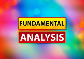Fundamental Analysis Abstract Colorful Background Bokeh Design Illustration