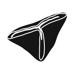 Vector design of ravioli  and pierogi logo. Set of ravioli  and pelmeni stock symbol for web.