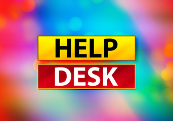 Help Desk Abstract Colorful Background Bokeh Design Illustration