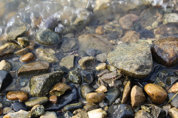 pebbles on beach