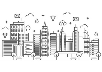 Lineart smart city