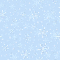 Seamless Pattern of Tender Snowflake for Wrapping.