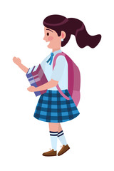 Girl kid of school design