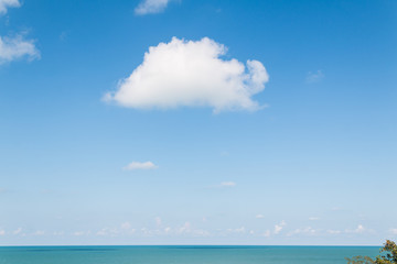 Beautiful white clouds in the sky