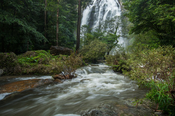 Waterfall in Rain forest at Klong Lan National park, Thailand