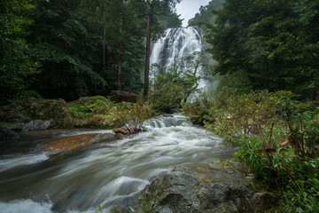 Waterfall in Rain forest at Klong Lan National park, Thailand