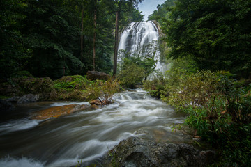 Waterfall in Rain forest at Klong Lan National park, Thailand