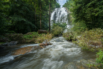 Waterfall in Rain forest at Klong Lan National park, Thailand