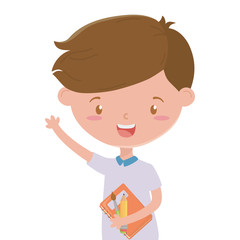 Boy kid of school design