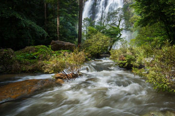 Waterfall in Rain forest at Klong Lan National park, Thailand