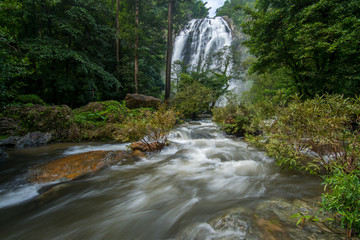 Waterfall in Rain forest at Klong Lan National park, Thailand