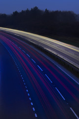 Fototapeta na wymiar highway at night
