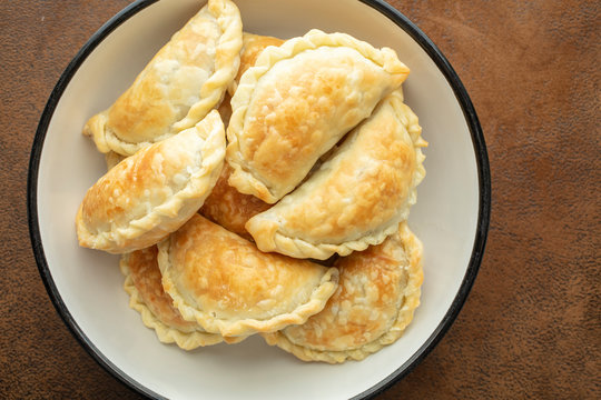 Bowl of Argentine Meat Empanadas Just Baked
