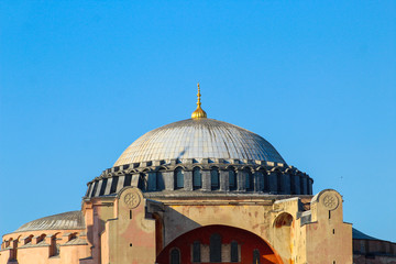 Fototapeta na wymiar Hagia Sophia mosque in the old town of Istanbul,Turkey