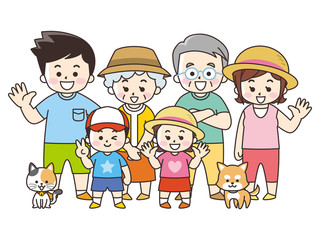 集合する家族　夏