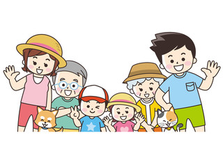 集合する家族　夏