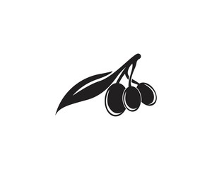 Olive oil logo vector illustration design template