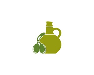 Olive oil logo vector illustration design template
