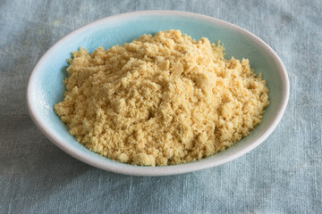 Ground Yellow Mustard in a Bowl