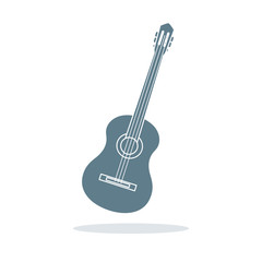 Obraz premium Acoustic guitar. String musical instruments.