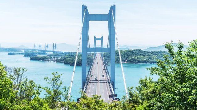  Landscape of Seto Ohashi Timelapse